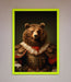 Rennaissance Bear Framed Poster - Hi Society