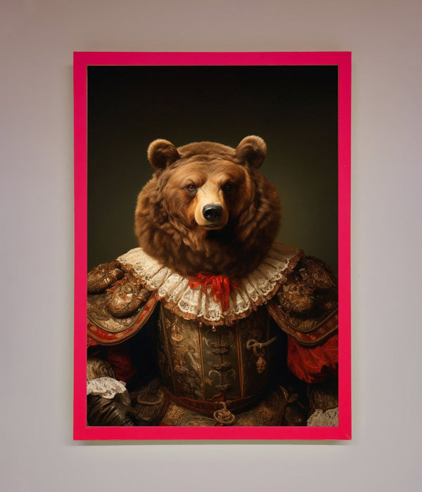 Rennaissance Bear Framed Poster - Hi Society