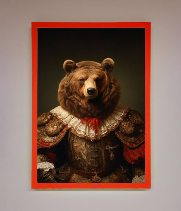 Rennaissance Bear Framed Poster - Hi Society
