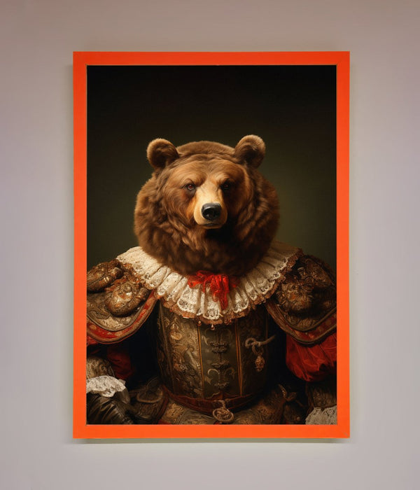 Rennaissance Bear Framed Poster - Hi Society