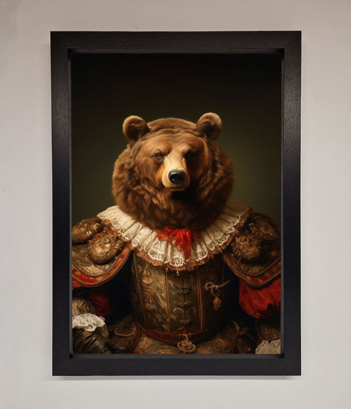 Rennaissance Bear Framed Poster - Hi Society