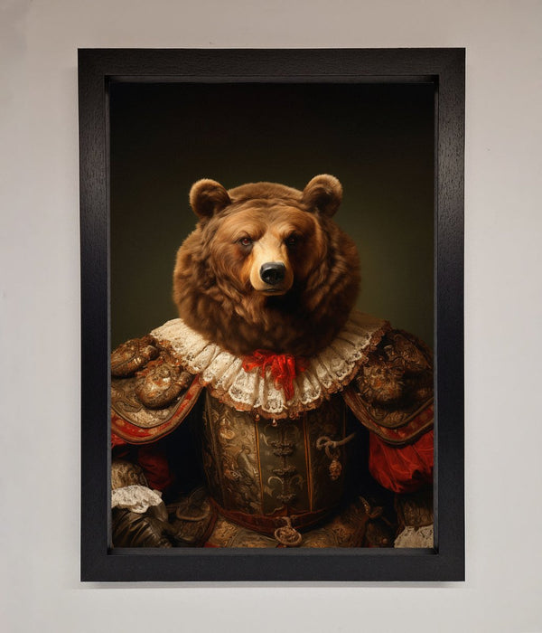 Rennaissance Bear Framed Poster - Hi Society