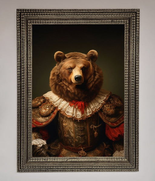 Rennaissance Bear Framed Poster - Hi Society