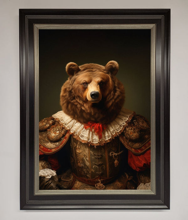 Rennaissance Bear Framed Poster - Hi Society