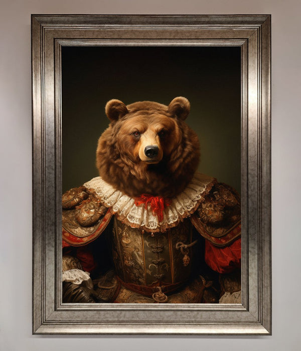 Rennaissance Bear Framed Poster - Hi Society