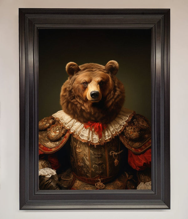 Rennaissance Bear Framed Poster - Hi Society