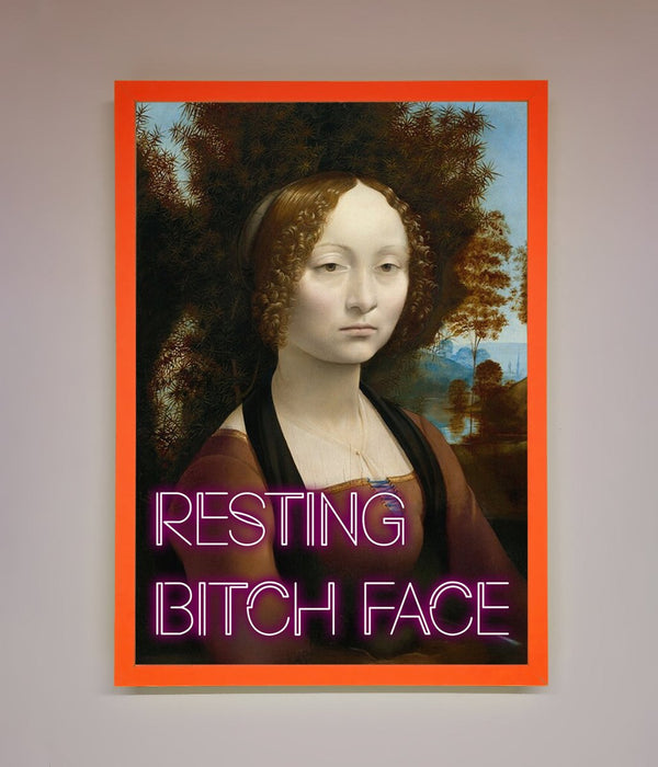 Resting Bitch Face Renaissance Framed Print - Hi Society