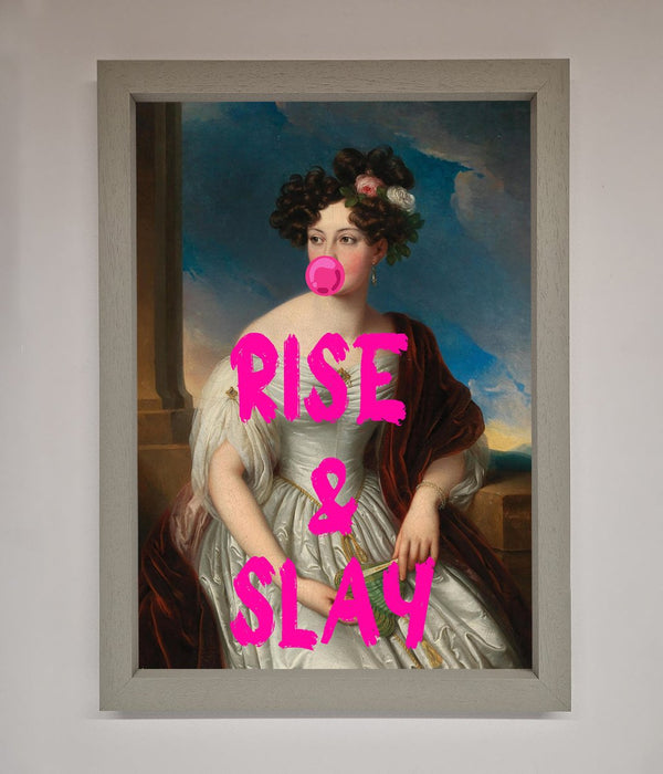 Rise And Slay Framed Wall Art - Hi Society