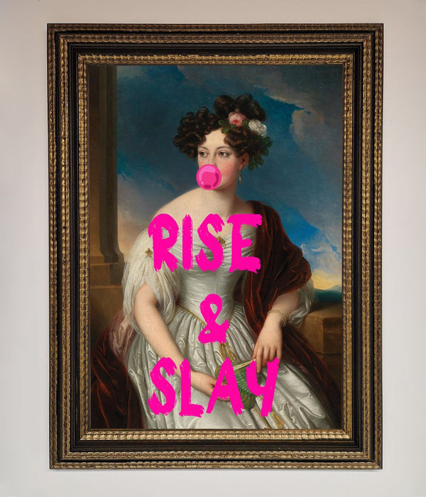 Rise And Slay Framed Wall Art - Hi Society