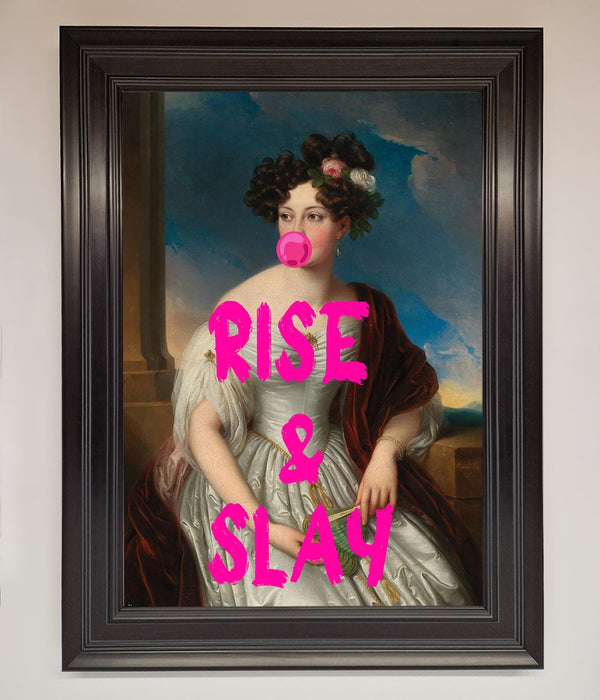 Rise And Slay Framed Wall Art - Hi Society