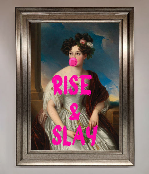Rise And Slay Framed Wall Art - Hi Society