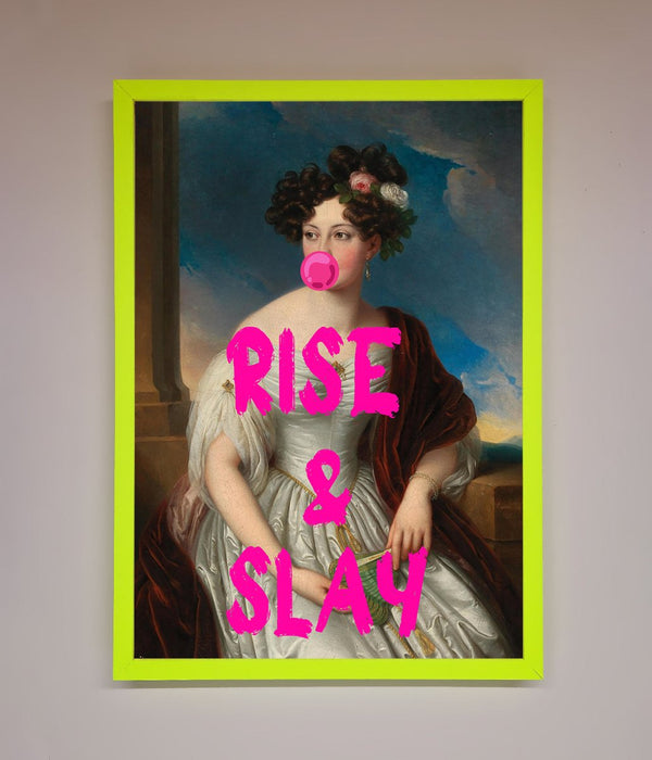 Rise And Slay Framed Wall Art - Hi Society