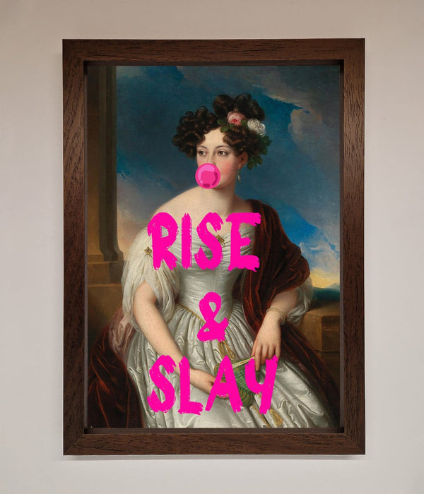 Rise And Slay Framed Wall Art - Hi Society