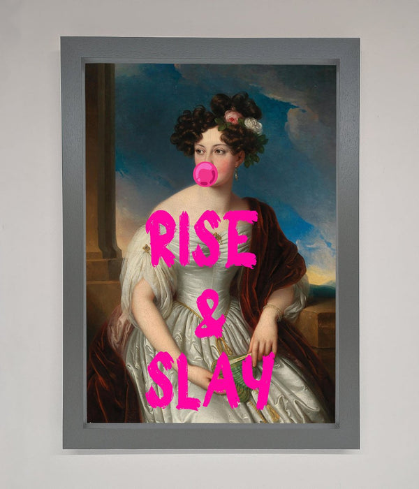 Rise And Slay Framed Wall Art - Hi Society
