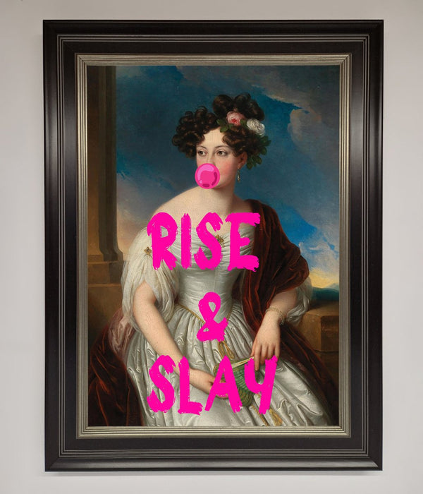 Rise And Slay Framed Wall Art - Hi Society
