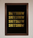 Rude Quote Foil Print - Hi Society