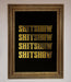 Rude Quote Foil Print - Hi Society