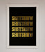 Rude Quote Foil Print - Hi Society