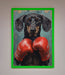 Sausage Dog Boxing Framed Print - Hi Society