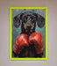 Sausage Dog Boxing Framed Print - Hi Society