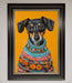 Sausage Dog In A Sweater Framed Print - Hi Society