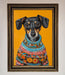 Sausage Dog In A Sweater Framed Print - Hi Society