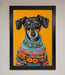 Sausage Dog In A Sweater Framed Print - Hi Society