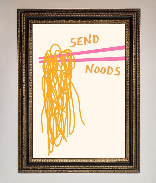 Send Noods Framed Poster - Hi Society