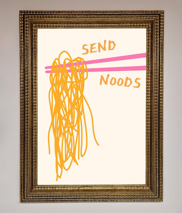 Send Noods Framed Poster - Hi Society