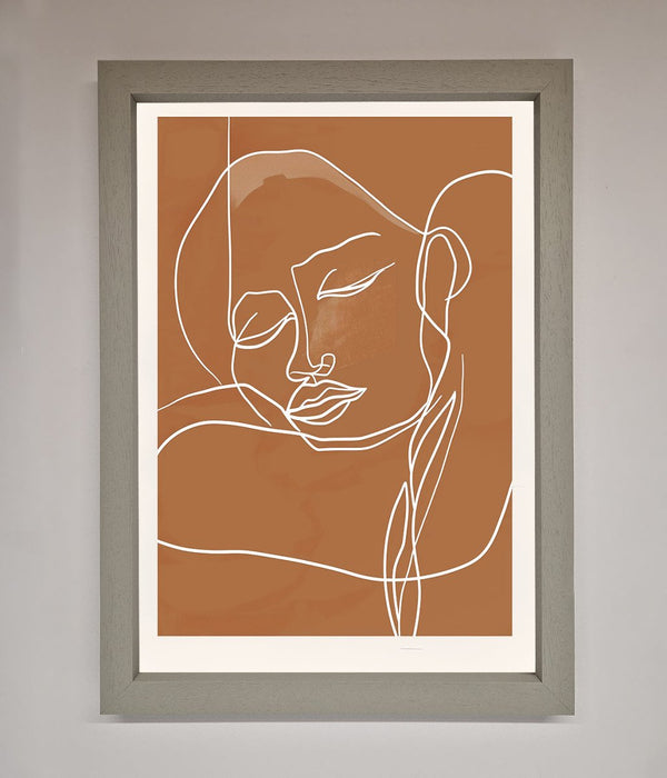 Sepia Lines Framed Wall Art - Hi Society