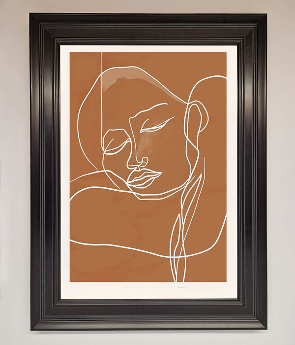 Sepia Lines Framed Wall Art - Hi Society