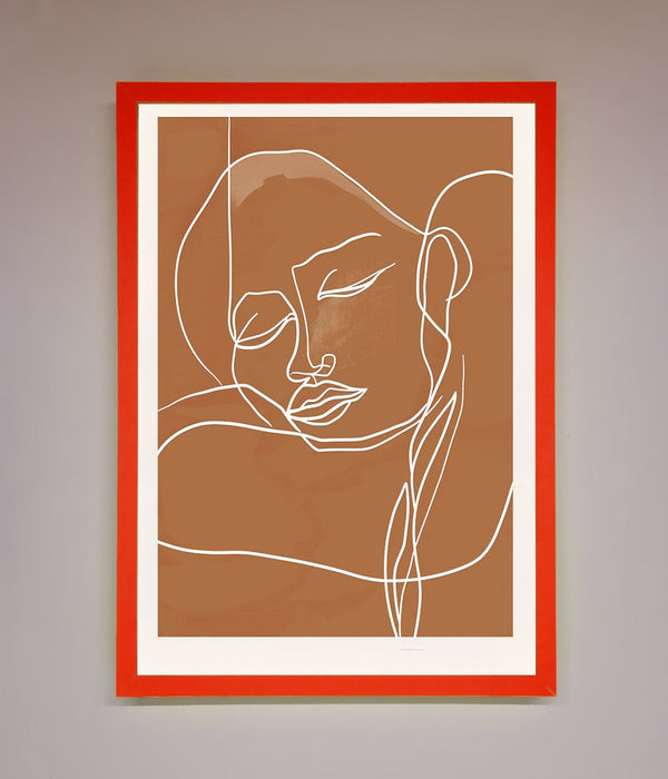Sepia Lines Framed Wall Art - Hi Society