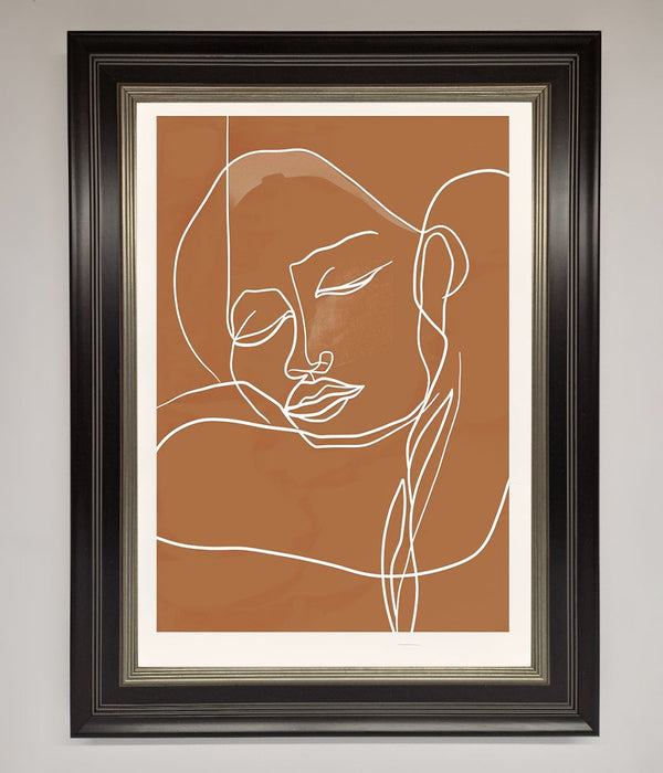 Sepia Lines Framed Wall Art - Hi Society