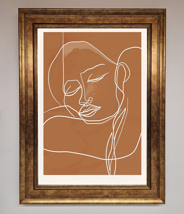 Sepia Lines Framed Wall Art - Hi Society