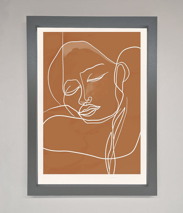 Sepia Lines Framed Wall Art - Hi Society