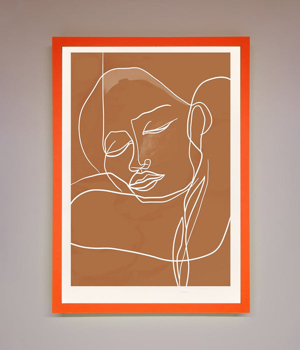 Sepia Lines Framed Wall Art - Hi Society