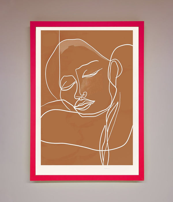 Sepia Lines Framed Wall Art - Hi Society