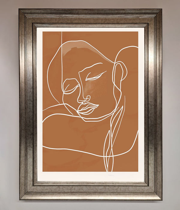 Sepia Lines Framed Wall Art - Hi Society