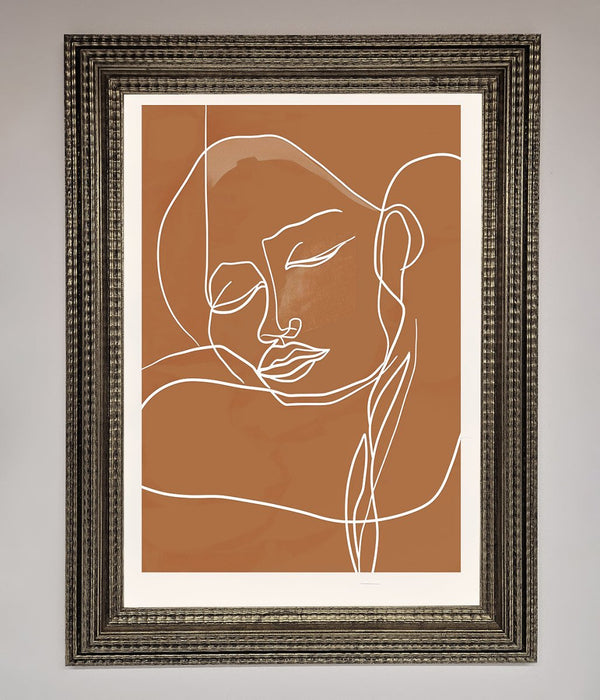 Sepia Lines Framed Wall Art - Hi Society