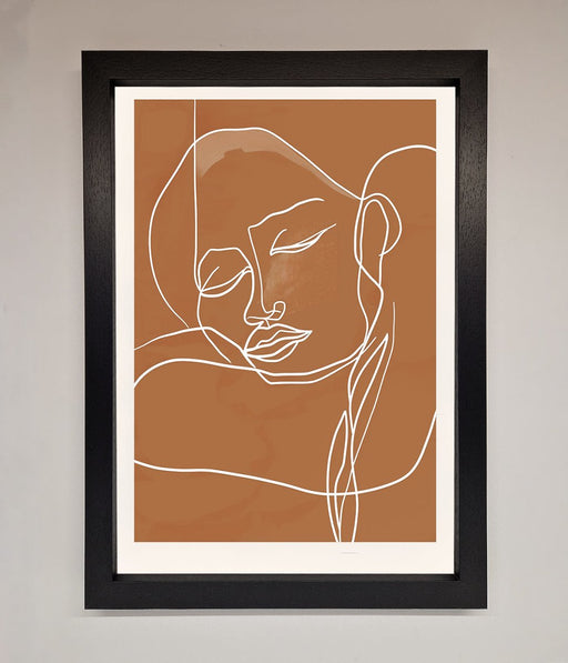 Sepia Lines Framed Wall Art - Hi Society