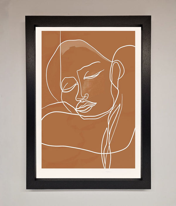 Sepia Lines Framed Wall Art - Hi Society
