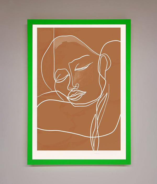 Sepia Lines Framed Wall Art - Hi Society
