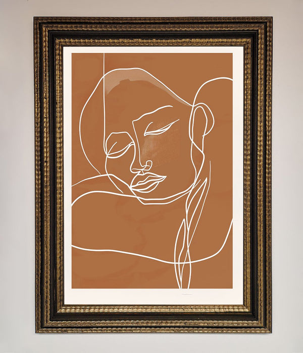 Sepia Lines Framed Wall Art - Hi Society