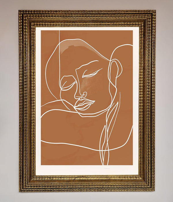 Sepia Lines Framed Wall Art - Hi Society
