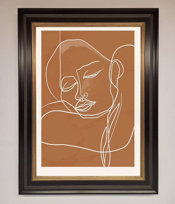 Sepia Lines Framed Wall Art - Hi Society