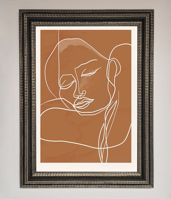 Sepia Lines Framed Wall Art - Hi Society