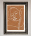 Sepia Lines Framed Wall Art - Hi Society