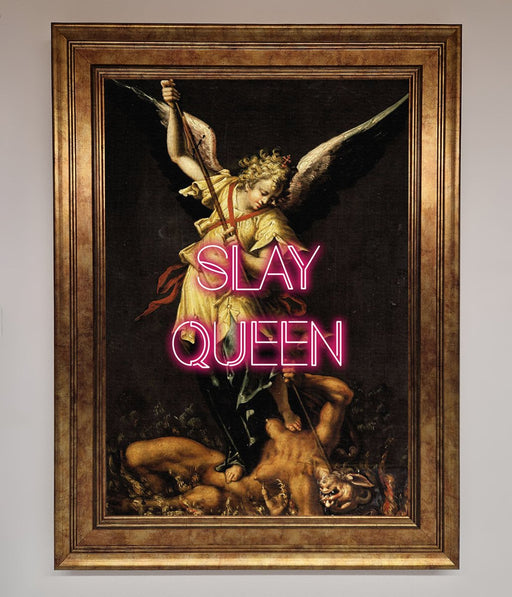 Slay Queen Altered Art Framed Print - Hi Society