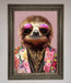 Sloth With Sunglasses Framed Poster - Hi Society