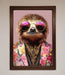 Sloth With Sunglasses Framed Poster - Hi Society